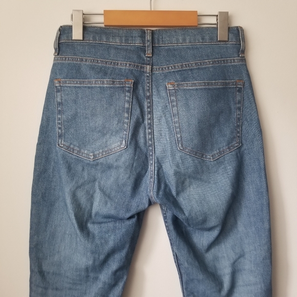 EVERLANE High-Rise Skinny Ankle Jean Mid Blue Size 27 - Picture 6 of 13